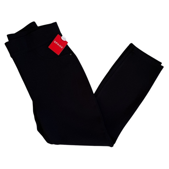 SPANX The Perfect Pants Four-Pocket Ankle Pants in Black Ponte Size SP - Picture 2 of 8